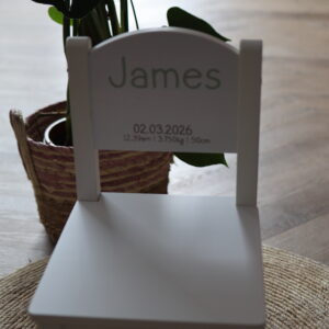 Stoeltje met naam