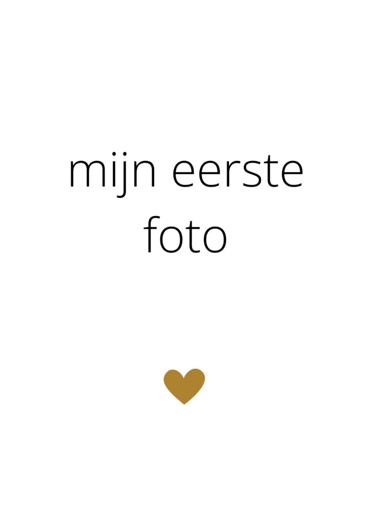 Mijn eerste foto