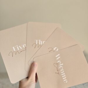 Mijlpaalkaarten | Stijlvolle Milestone Cards Naturel