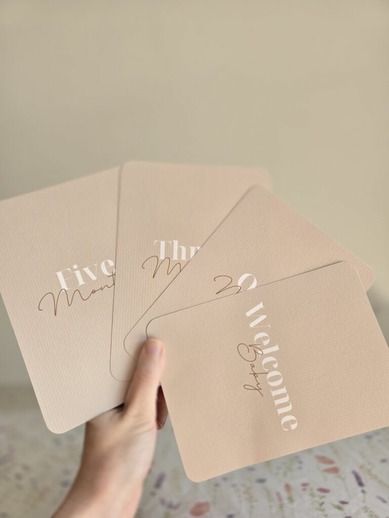 Mijlpaalkaarten | Stijlvolle Milestone Cards Naturel
